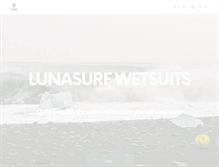 Tablet Screenshot of lunasurfwetsuits.com